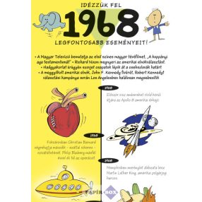 Képeslap, születésnap, 1968.