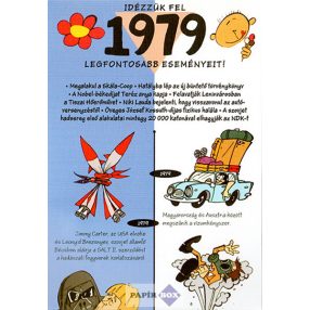 Képeslap, születésnap, 1979.