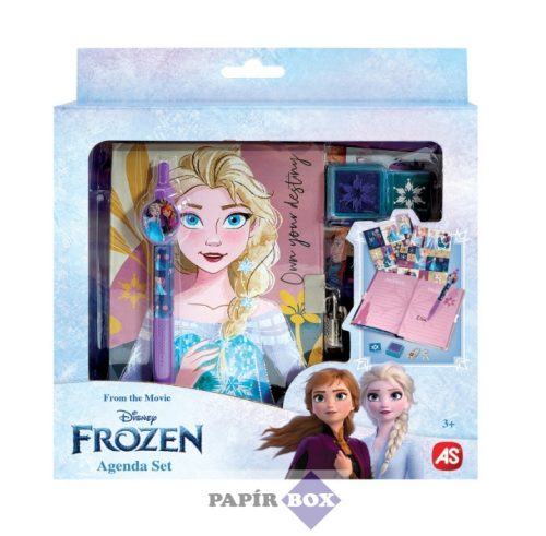Napló szett, Disney, Frozen - Jégvarázs, (lakattal + toll + nyomda) Elza