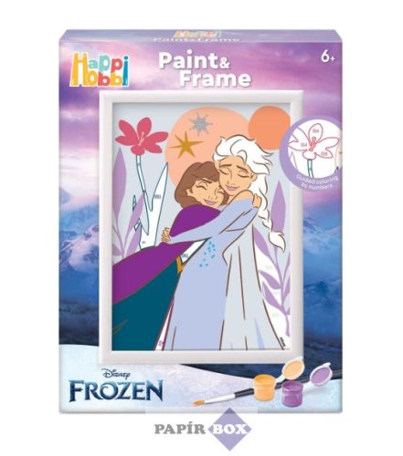 Számfestő készlet, festés szám szerint, Frozen - Jégvarázs