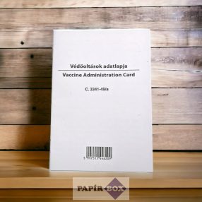 C.3341-49/A Védőoltások adatlapja, gyermek oltási könyv