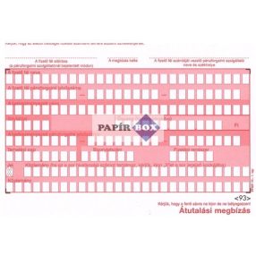 PFNY-11 Átutalási megbízás