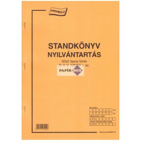 D.VV.1253/V Standkönyv nyilvántartás A/4 50x2 példányos