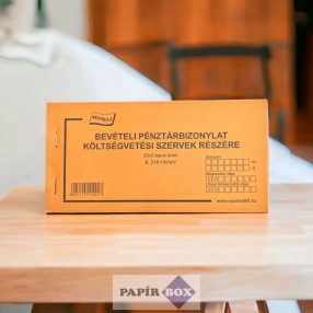   B.318-100/a/V Bevételi pénztárbizonylat költségvetési szervek részére 25x3 lapos