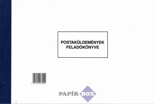 Postaküldemények feladókönyve, 50 lapos