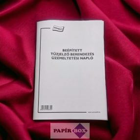 Beépített tűzjelző berendezés üzemeltetési napló A/4