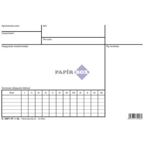 C.3321-47 Leletboríték