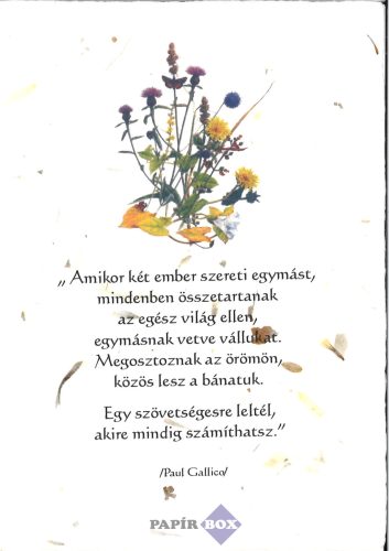 Merített papír, Esküvőre