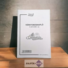 C.3410-329 Vérnyomásnapló, 24 oldal + borító, A/6