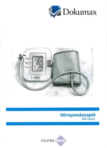 Vérnyomásnapló, A/6, Dokumax, 360 napos