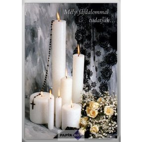 Képeslap, Gyászjelentés