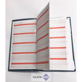 Zsebnaptár 2026. leporellós, többféle színben