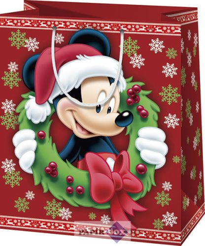 Dísztasak közepes, karácsony, Mickey Mouse