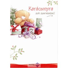 Képeslap, karácsonyi Forever Friends maci