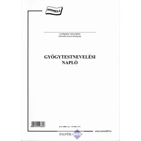 A.TÜ 19/N Gyógytestnevelési napló, A/4