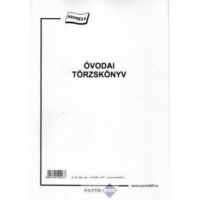 A.Tü.723. Óvodai törzskönyv A/4