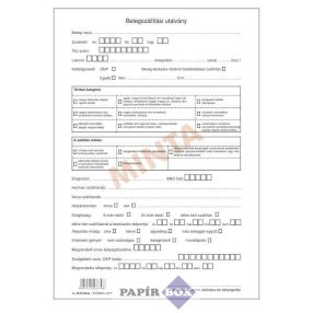 A.3510-40/ÚJ Betegszállítási utalvány, A/4