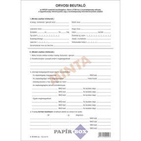 A.3510-90 Orvosi beutaló, A/4, 4 oldal