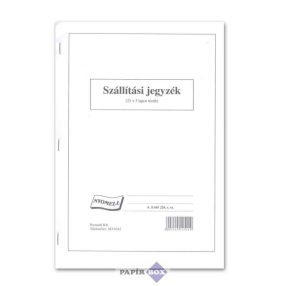 A.ERDŐ 226/V Szállítási jegyzék A/4