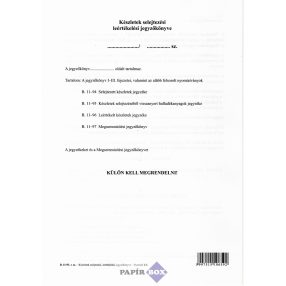    B.11-93 Készletek selejtezési, leértékelési jegyzőkönyve, A/4