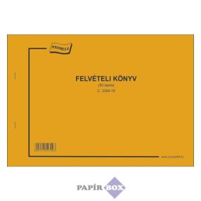 C.3354-10 Felvételi könyv, fekvő, A/4, 50 lapos