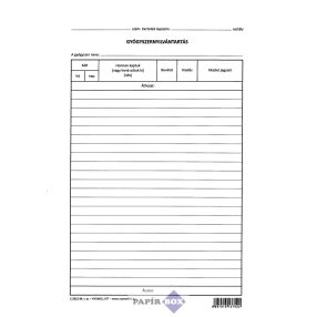 C.3212-24 Gyógyszernyílvántartás A/4