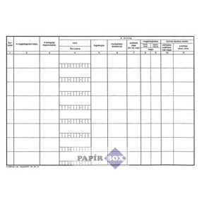 C.3337-22 Fertőzőbeteg nyilvántartás, 50 lapos