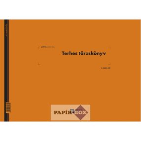 C.3341-29 Terhes törzskönyv, A/3, 50 lapos