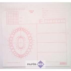 C.3304-27 Iskolafogászati törzslap, lány, vörös