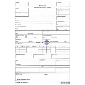 C.3354-6/A Bölcsödei gyermekegészségügyi törzslap