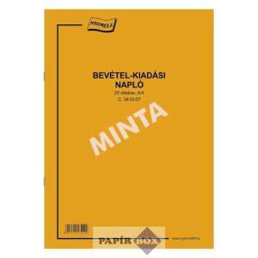 C.3410-57 Bevétel-kiadási napló, A/4