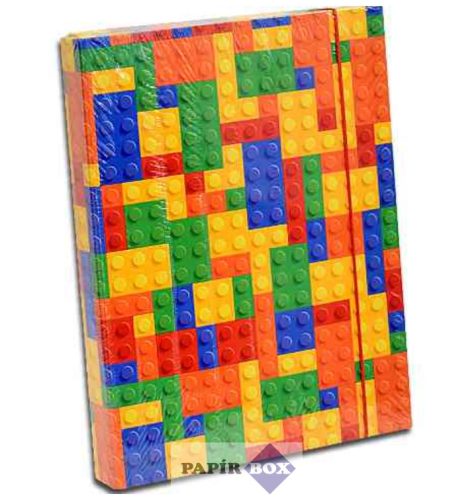 Füzetbox, A/5, Építőkocka (Lego)