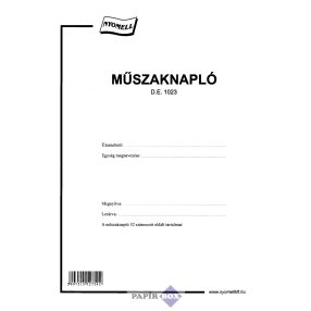 D.E.1023 Műszaknapló