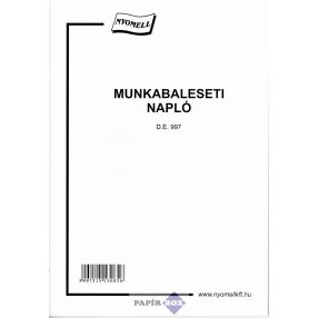 D.E.997 Munkabaleseti napló A/5