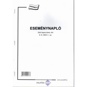 D.E. 900/V. Eseménynapló