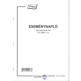 D.E.900/V. Eseménynapló