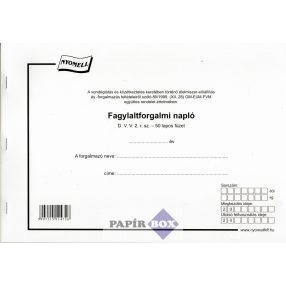 D.VV.2 Fagylaltforgalmi napló A/4 50l.