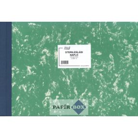 E.3229 Sterilizálási napló, 100 lapos, A/3
