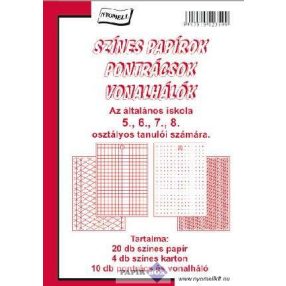 Színes papírok, pontrácsok, vonalhálók 5-8. osztály