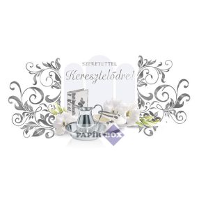 Képeslap, Keresztelő, fóliás