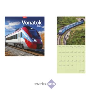 Falinaptár, lemeznaptár, 2026. Vonatok