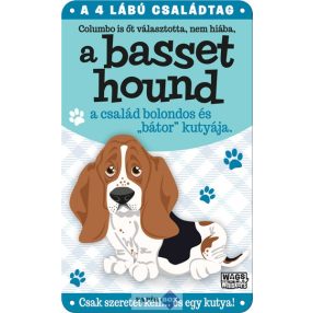Basset hound fém ajtótábla