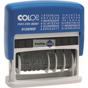 COLOP S 120/WD szóbélyegző dátummal