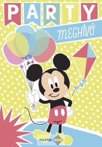 Parti meghívó - Mickey Mouse