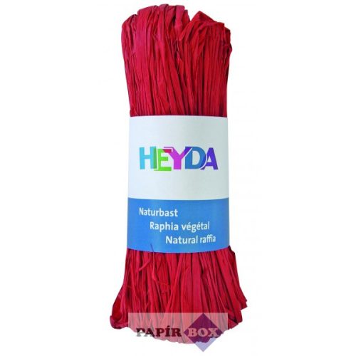 Raffia HEYDA 50g természetes anyagból piros