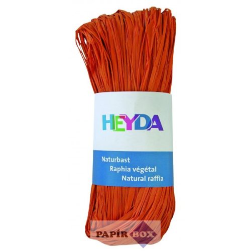 Raffia HEYDA 50g természetes anyagból narancssárga