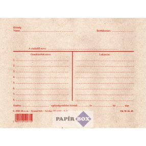 C.3341-22 Gondozottak tasakja