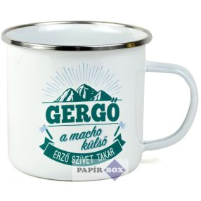 Top Pasik fémbögre, Gergő