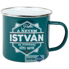 Top Pasik fémbögre, István