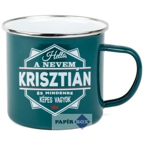 Top Pasik fémbögre, Krisztián